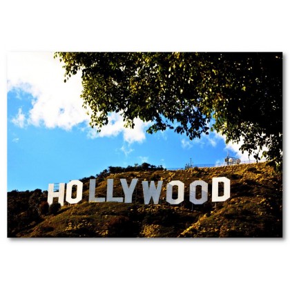 Αφίσα (hollywood, καλοκαίρι, ουρανός, δέντρο, ήλιος)
